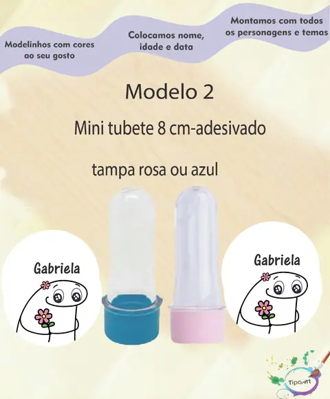Mini Tubete 8 cm -flork