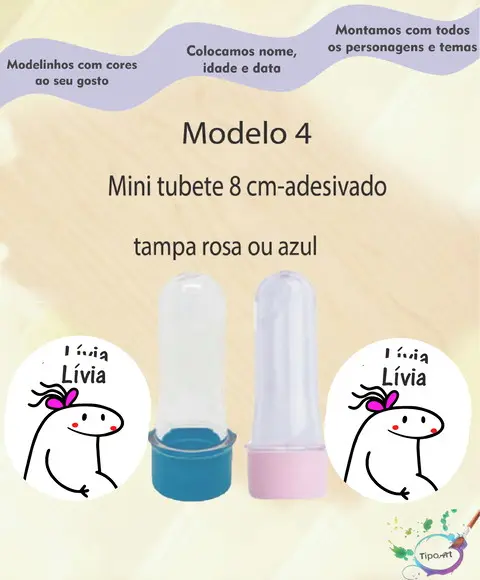 Mini Tubete 8 cm -flork
