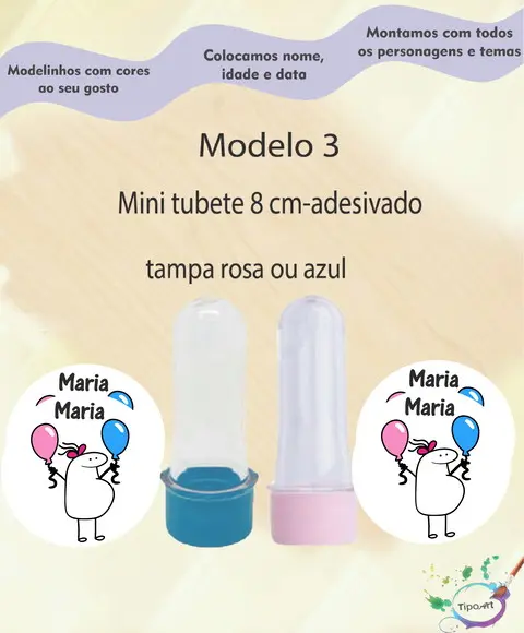 Mini Tubete 8 cm -flork