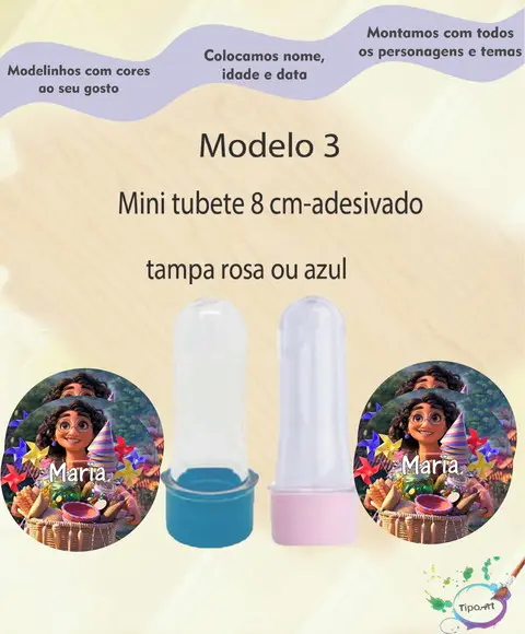 Mini Tubete 8 cm -encanto