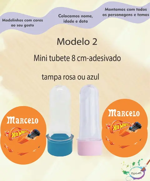 Mini Tubete 8 cm -hot Whells