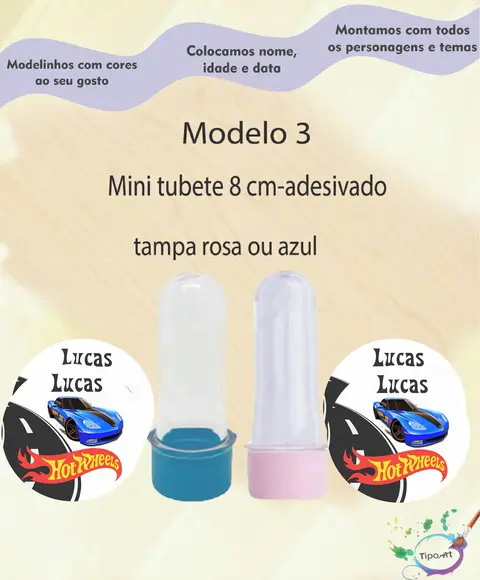 Mini Tubete 8 cm -hot Whells