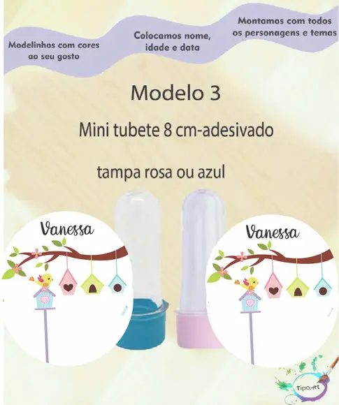 Mini Tubete 8 cm -jardim Encantado