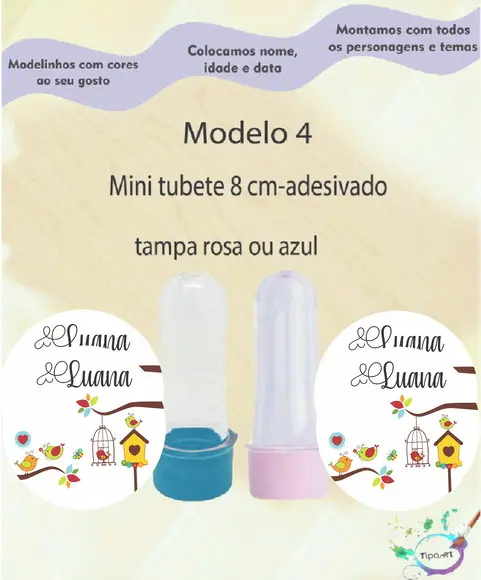 Mini Tubete 8 cm -jardim Encantado