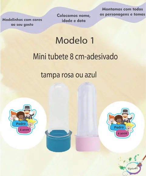 Mini Tubete 8 cm -mundo Bita