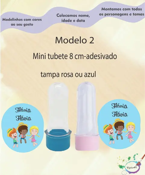 Mini Tubete 8 cm -mundo Bita