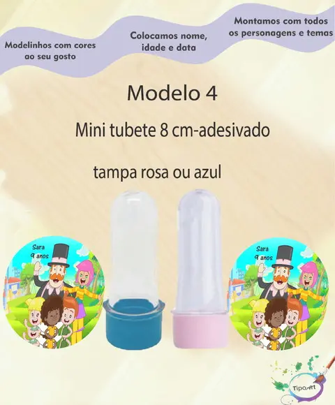 Mini Tubete 8 cm -mundo Bita
