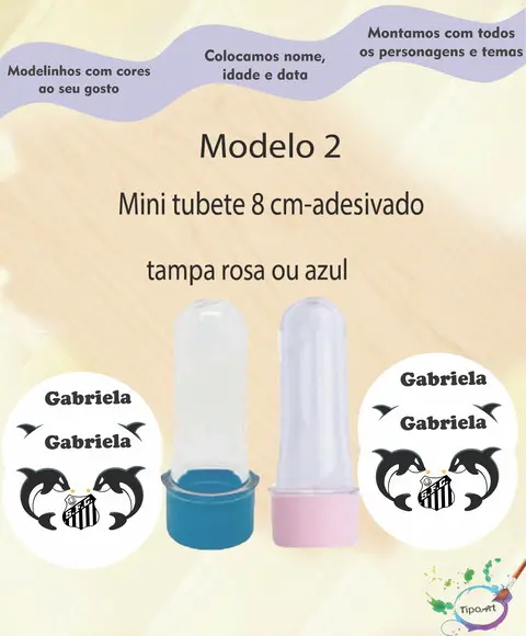 Mini Tubete 8 cm -peixe