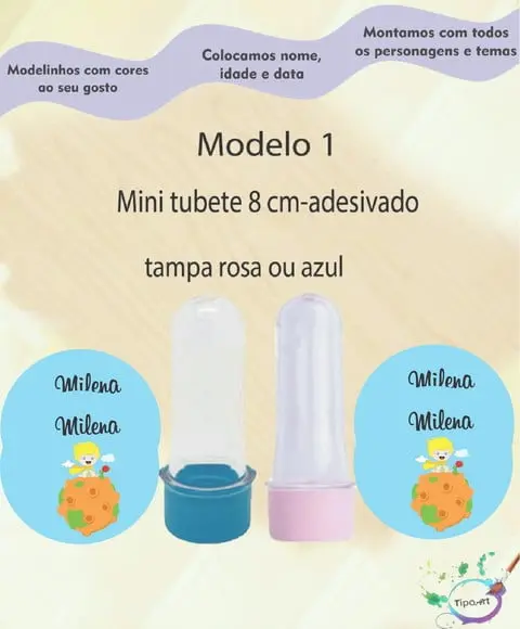 Mini Tubete 8 cm -pequeno Príncipe