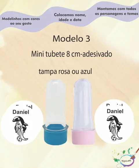 Mini Tubete 8 cm -peixe