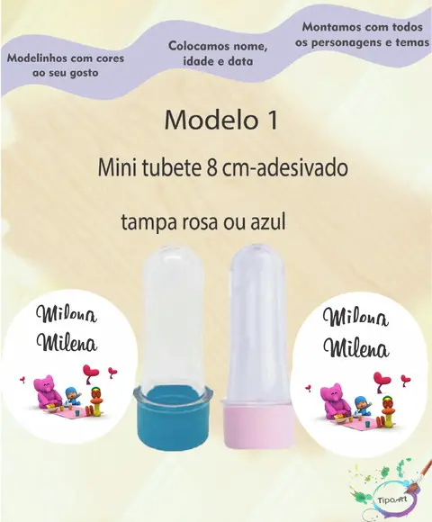 Mini Tubete 8 cm -pocoyo
