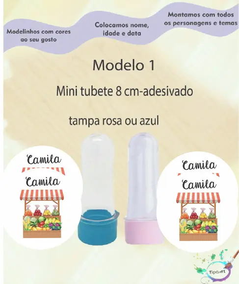 Mini Tubete 8 cm -quitandinha