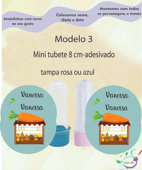 Mini Tubete 8 cm -quitandinha
