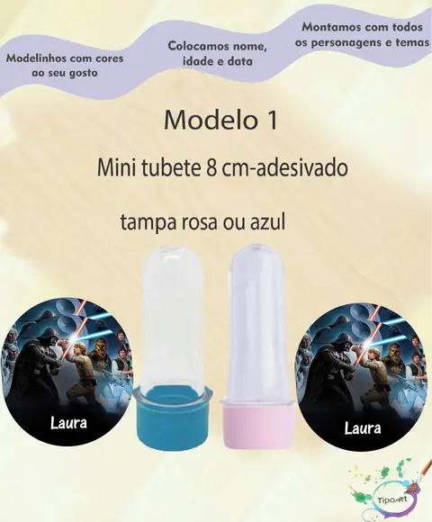 Mini Tubete 8 cm -starwars