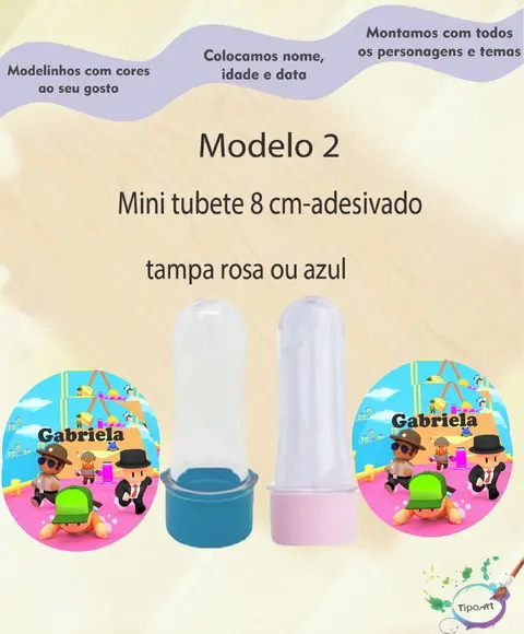 Mini Tubete 8 cm -stumble Guys