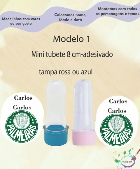 Mini Tubete 8 cm -verdão
