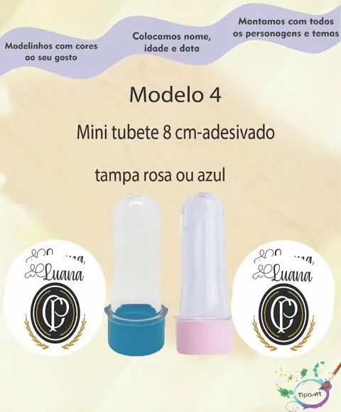 Mini Tubete 8 cm -time