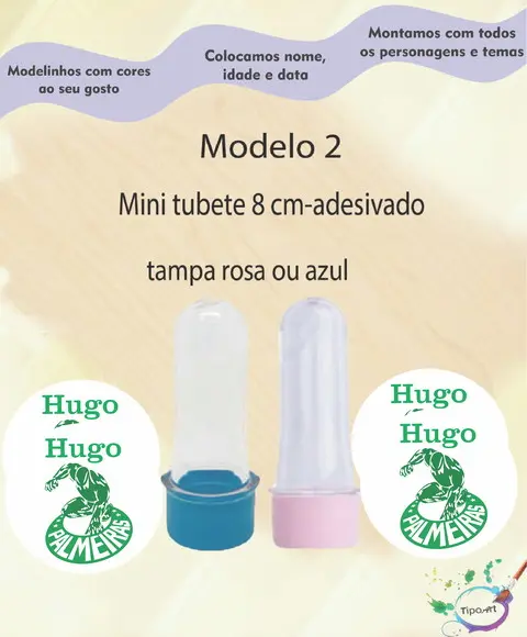 Mini Tubete 8 cm -verdão