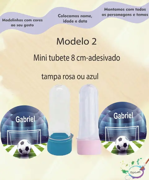Mini Tubete 8 Cm-futebol