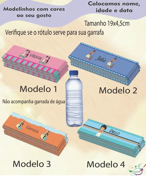 Rótulo Água Mineral-aladim