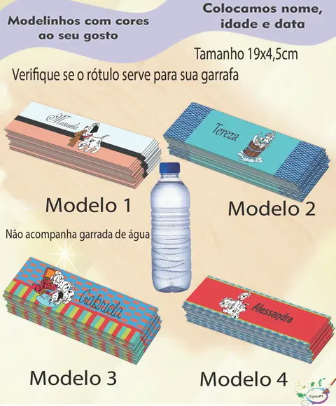 Rótulo Água Mineral-101 Dalmatas