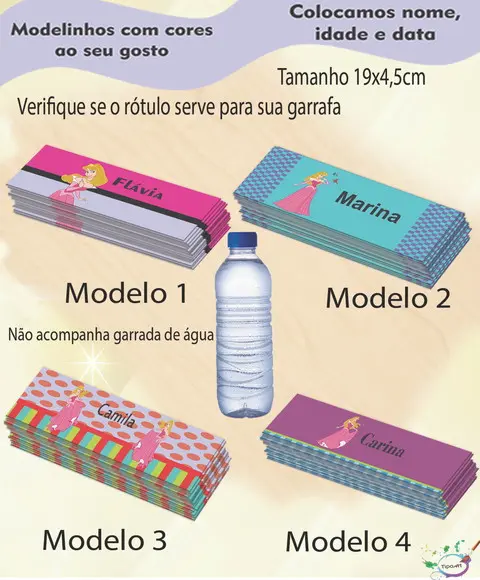 Rótulo Água Mineral-aurora