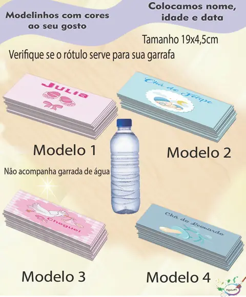 Rótulo Água Mineral-chá de Bebê