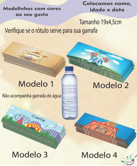 Rótulo Água Mineral-circo