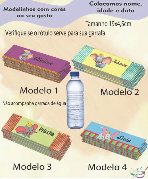 Rótulo Água Mineral-dumbo