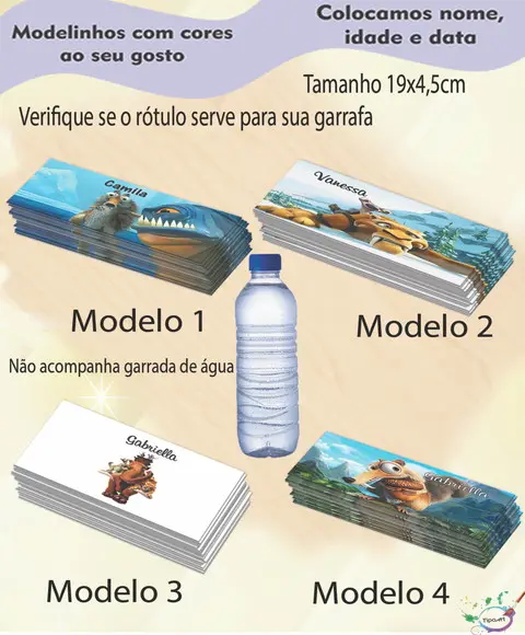 Rótulo Água Mineral-era do Gelo
