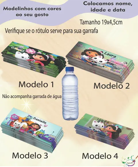 Rótulo Água Mineral-gabi Casa Mágica