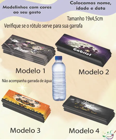 Rótulo Água Mineral-halloween#1