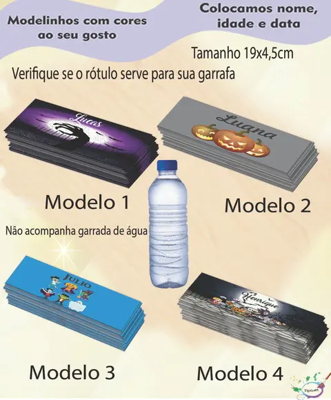 Rótulo Água Mineral-halloween#2