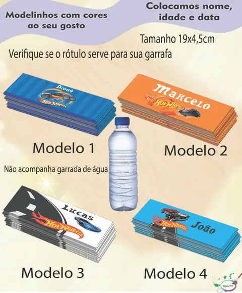 Rótulo Água Mineral-hot Whells