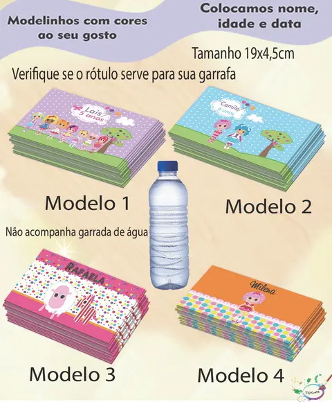 Rótulo Água Mineral-lalaloopsy
