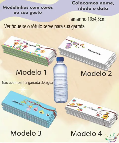Rótulo Água Mineral-jardim Encantado
