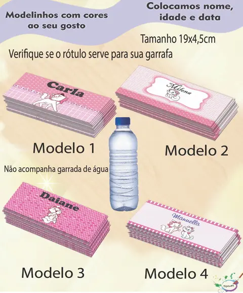 Rótulo Água Mineral-marie