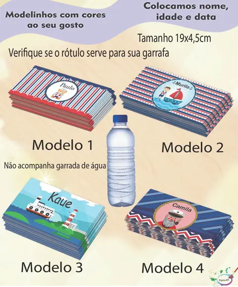 Rótulo Água Mineral-marinheiro