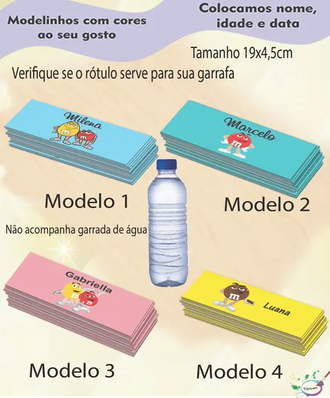 Rótulo Água Mineral-m&m