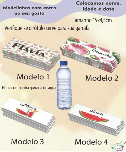 Rótulo Água Mineral-melancia