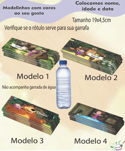 Rótulo Água Mineral-masha