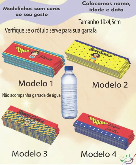 Rótulo Água Mineral-mulher Maravilha