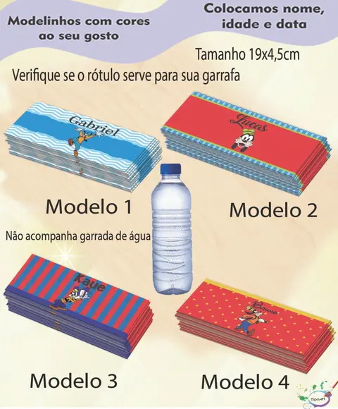 Rótulo Água Mineral-pateta