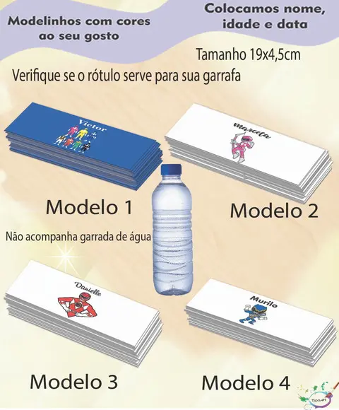 Rótulo Água Mineral-pawer Ranger