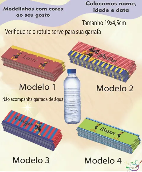 Rótulo Água Mineral-patolino