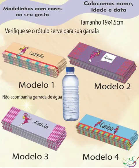 Rótulo Água Mineral-penelope Charmosa
