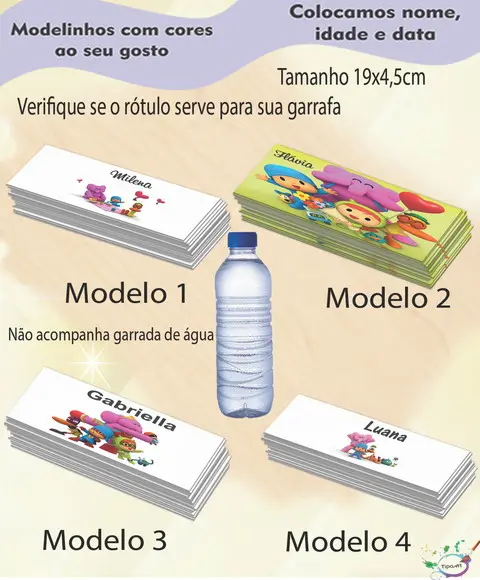 Rótulo Água Mineral-pocoyo