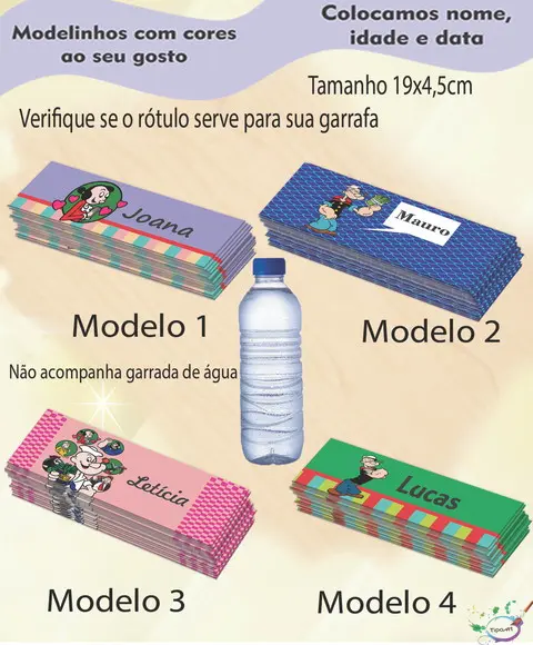 Rótulo Água Mineral-popai