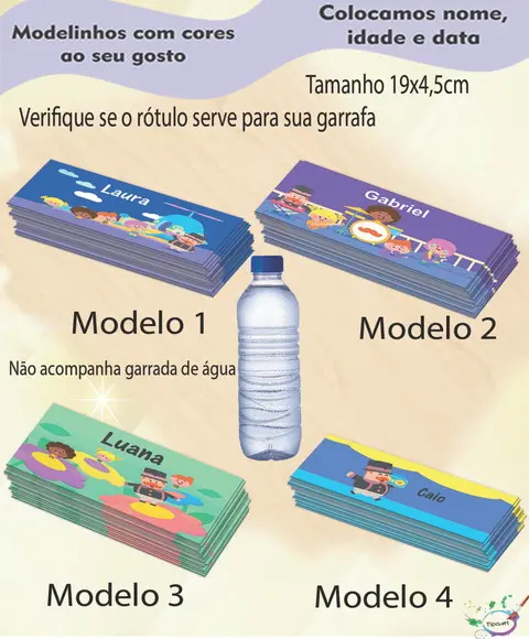 Rótulo Água Mineral-radio Bita