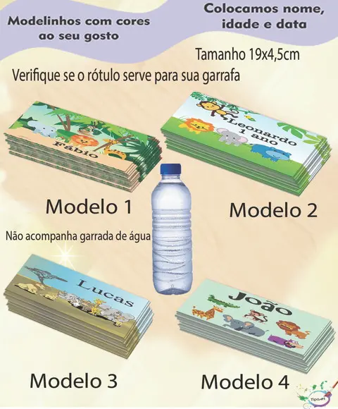 Rótulo Água Mineral-safari